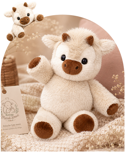 Peluche Meuh'doux faite main