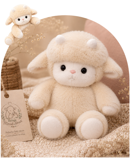 Peluche Meuh'doux faite main