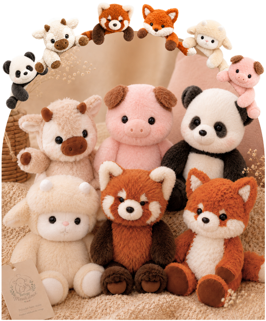 Peluche Meuh'doux faite main
