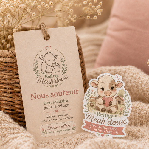 Soutenir le refuge + sticker offert